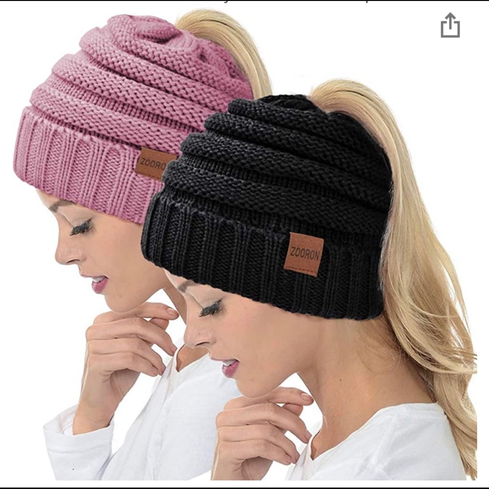 Zooron Ponytail Winter Hat bundle